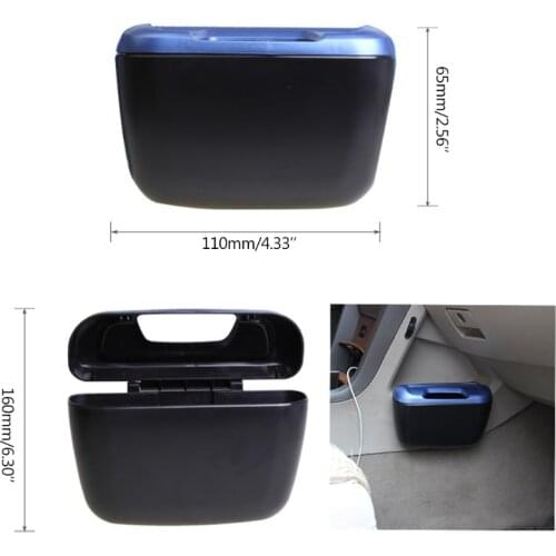 Garbage Trash Can Mini Trash Container Multi-functional Waste Storage Bin for Home Office Vehicle Interior Parts