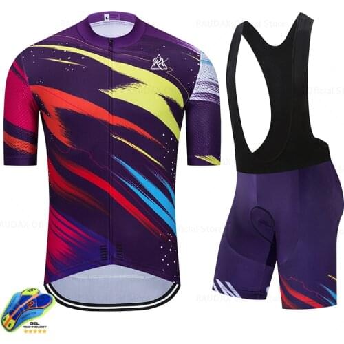 Mens Cycling Clothing 2021 Short Sleeve Breathable Jersey Ropa Ciclismo Summer Cycling Set Triathlon Bike Uniform Cycling Kit