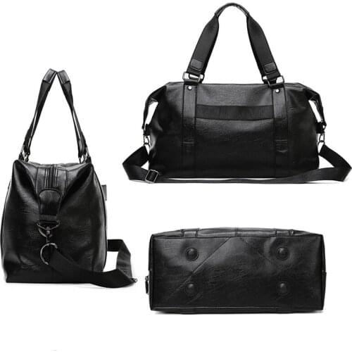 Casual Duffle Bag Sac De Traveling Big Office Crossbody Bags for Male Men Business Travel Handbags High Quality Leather