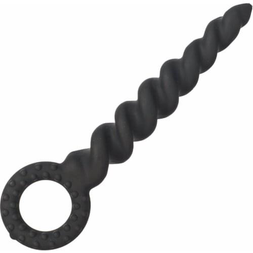 Silicone Twisted Anal Beads Anal Plug Male Prostate Massage Butt Plug Sex Toys for Men Women Masturbation Adult Toy Sex Products