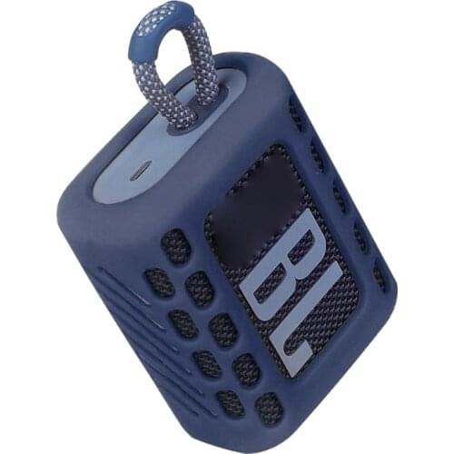 T3EE Silicone Protective Skin Case Cover Carabiner for -JBL GO 3 Bluetooth Speaker