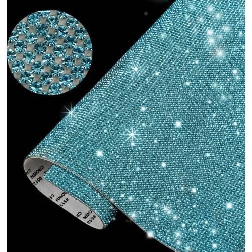 Glass Rhinestone Stickers Crystal Diamond Stickers DIY Car Decoration Stickers Whole Self-adhesive Decoration Stickers