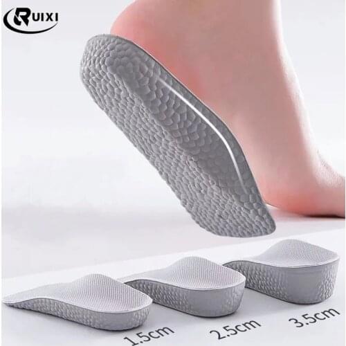 Popcorn Heightening Insole High Elasticity Shock Absorption Wear-resistant Nonslip Silicone Heightening Semi-pad Heel Pad Insole