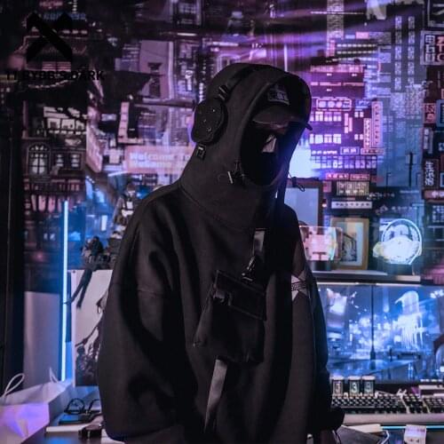 11 BYBBS DARK Reflective Harajuku Hoodie Men Hip Hop Streetwear Hoodie Sweatshirt Man Astronaut Cotton Tops Pullovers Techwear