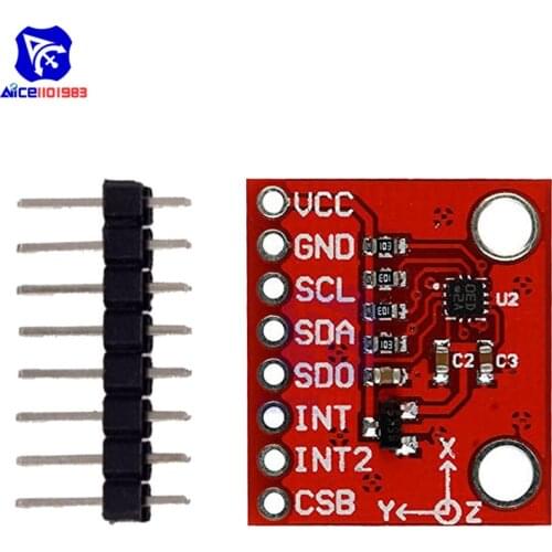 Diymore Three-Axis Gravity Sensor Module BMA-220/BMA-222/BMA-250E/BMA-280 Triaxial Acceleration Sensor Module for Arduino