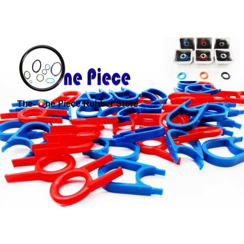Cherry Keyboard O-Rings dampers key cap switch mechanical Cherry MX Rubber orings 40A + 1 puller Blue / Red