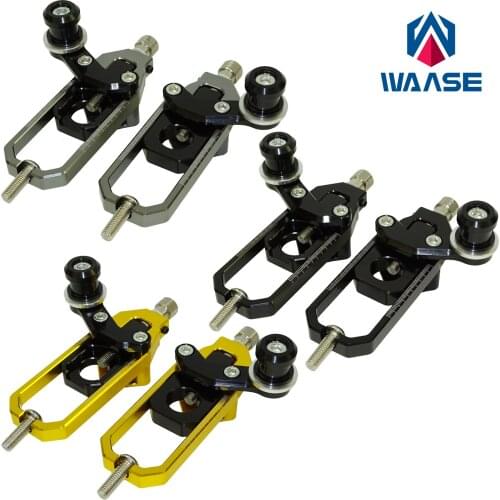 Waase Chain Adjusters Tensioners Catena with Swingarm Spools Sliders Kit For KAWASAKI Ninja ZX-10R ZX10R ZX1000 2008 2009 2010