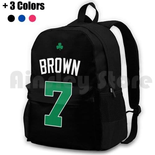 Jaylen Brown Jersey Outdoor Hiking Backpack Riding Climbing Sports Bag Tom Brady The Goat Patriots New England Bruins Gronk
