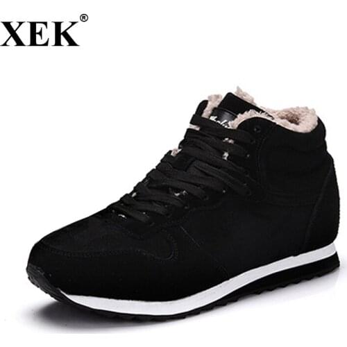 Winter Men Women Boots Warm Plush Sneakers Brand Outdoor Unisex Sport Shoes Comfortable Running Shoes ST13
