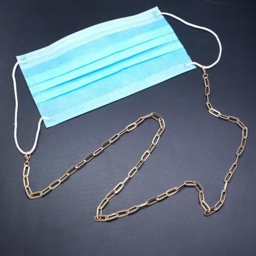 1Pcs Paperclip Glasses Chain Mask Lanyard Hanging Neck Non-slip Glasses Lanyard Metal Anti-lost Mask Rope Mask Chain