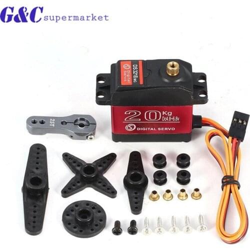1 X Waterproof servo DS3218 Update and PRO high speed metal gear digital servo baja servo 20KG/.09S for 1/8 1/10 diy electronics