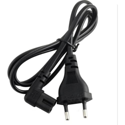15ft 5M Angled EU Euro AC power cable cord lead EU 2-prong to angled figure 8 C7 plug 2X0.75mm2 for PS4,TV,for apple tv box etc