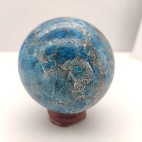 4-6cm 1pcs Natural crystal quartz rare and beautiful blue halo titanium quartz ball crystal ball mineral healing specimen halo