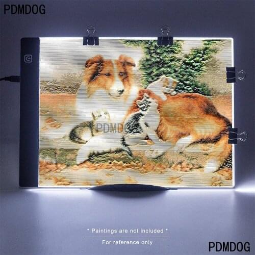 Diamond Painting Cross Stitch Accessories Tool A4 A5 LED Light Pad Tablet Storage Bag 5D Diamond Embroidery Mosaic Handbag Gift