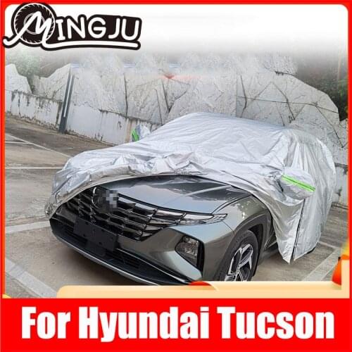 Full Car Covers Rain Frost Snow Dust Waterproof Protection Exterior Car Cover Anti UV Accessories For HYUNDAI Tucson 2021 NX4