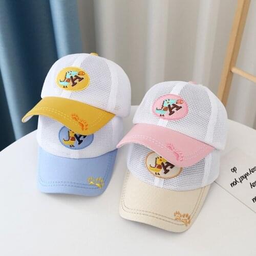 Doitbest mesh Child Baseball Cap Airplane dinosaur summer Hip Hop Sunscreen kids Hats Boys Girls hat Caps snapback gorras
