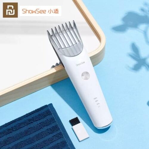 Showsee Electric Hair Clipper Trimmer Ceramic Cutter Hair Rechargeable Type-c Low Noise Hair Shaving Machine For Men Kids