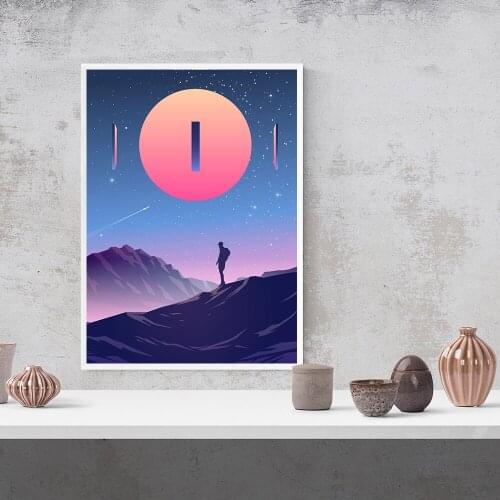 Canvas Print Picture Wall Artwork Sunset Paintings Home Decoration Modular Mountain Climbing Poster For Living Room No Framework