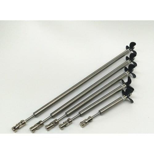 Shaft Kit 3mm Stainless Steel Shaft+shaft Sleeve Tube+3-blades Propeller+universal Joint Kit Diy Accessories Rc Boat Parts