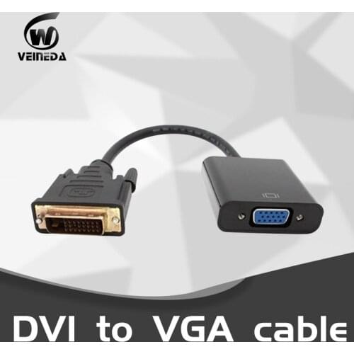 Converter DVI Male to VGA Female Built in Chips Support Video Card GTX1060 , GTX1070 ,GTX1080