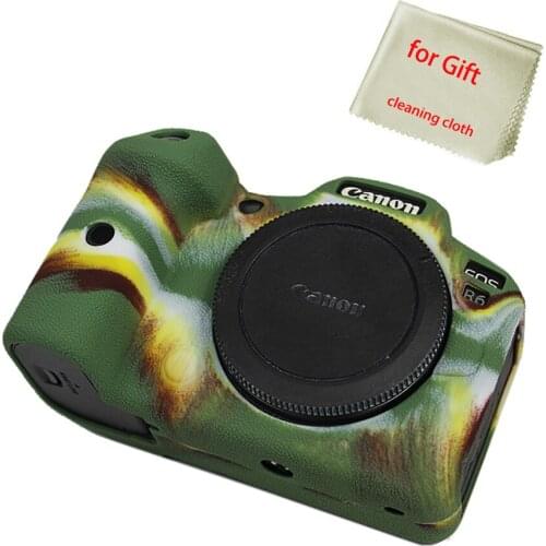Camera Body Rubber Silicon Case Cover Protector Skin for Canon EOS R6 R-6 DSLR bag protective shell pouch