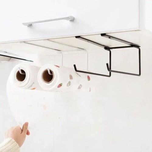 Kitchen Toilet Paper Holder Tissue Holder Hanging Bathroom Toilet Paper Holder Roll Paper Holder Towel Rack Stand