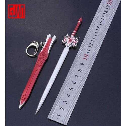 Alloy Scabbard Sword Weapon Model Film And Surrounding Gu Jian Weapon Weapon Ruby Sword Scabbard Chain Pendant One Generation