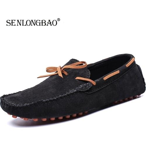 Brand New Men Casual Shoes Men Leather Loafers Moccasins Non-slip Mens Flats Male Driving Shoes Fashion Men Shoes Size 38-49