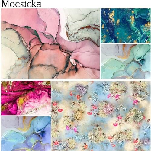 Marble Pattern Backdrop Abstract Texture Gradient Newborn Baby Portrait Photography Background For Photo Studio Photocall