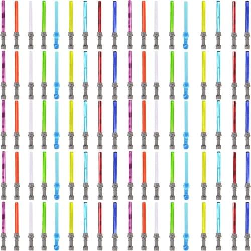 90Pcs Custom Sci-fi Style Building Block Sword Figure Weapon Kit (Compatible all branded small particle building blocks figures)