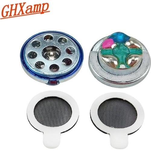 Ghxamp 10mm Earphone Speaker Unit 32 OHM Full Range Headset PET Composite Pure Titanium Film In-ear Headset Clear Sound 96DB 2pc