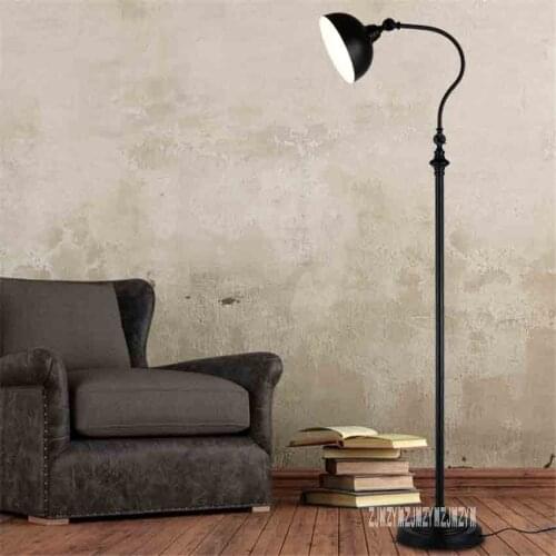 Nordic Retro Simple Vertical Lamp Living Room Study Smart Remote Control Eye Protection Floor Lamp For Bedroom LED Lighting