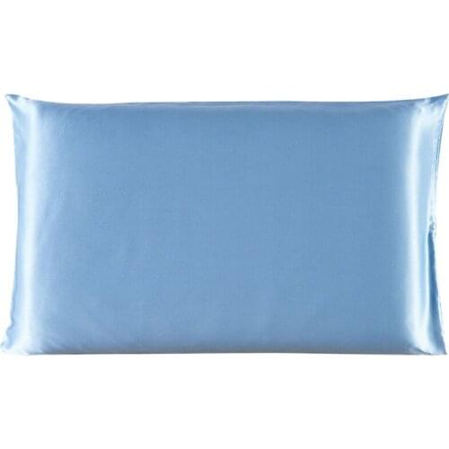 New Solid Color Emulation Satin Silk Pillowcae Square Pillow Single Cover Chair Seat Plain Pillow Cae Cover Multi-color