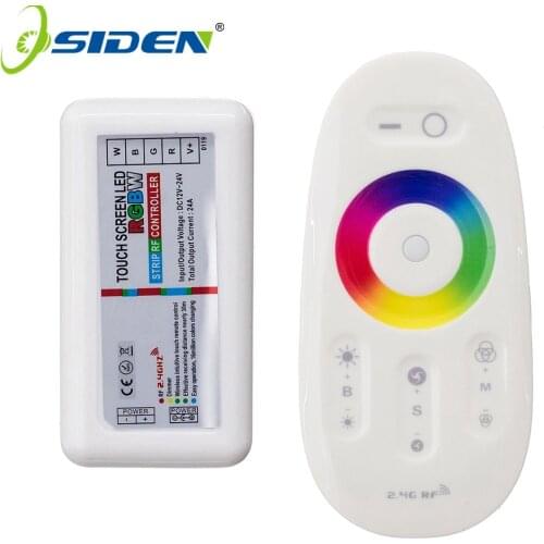 OSIDEN 2.4G LED RGB RGBW Controller DC12-24V Touch Screen RF Remote Control for RGB LED Strip