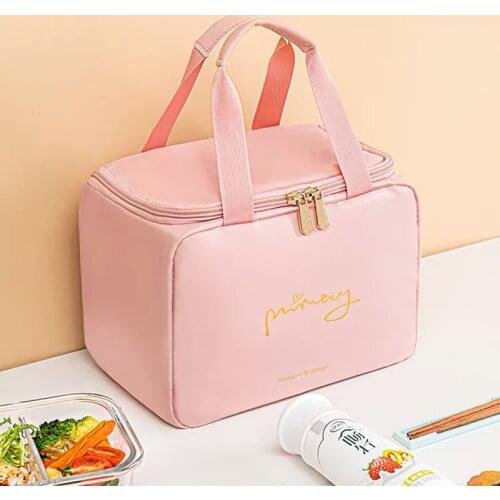Portable Lunch Bag Thermal Cooler Handbag Lunch Bags For Women Men Food Containers For Work Kids School Bento Box Storage