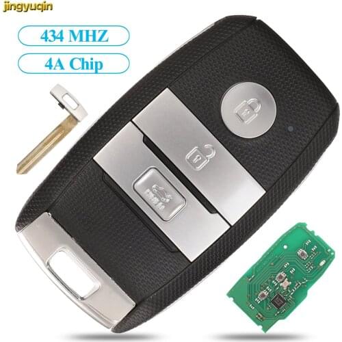 Jingyuqin Remote Car Key Control 434MHZ 4A PCF7938X Chip For Kia KX1 KX Cross K2/K3/K4/K5 3 Button Transmitter