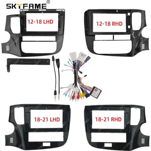 SKYFAME Car Frame Cable Canbus For MITSUBISHI Outlander 2013-2017 2020 Screen Dask Kit Fascia Frame