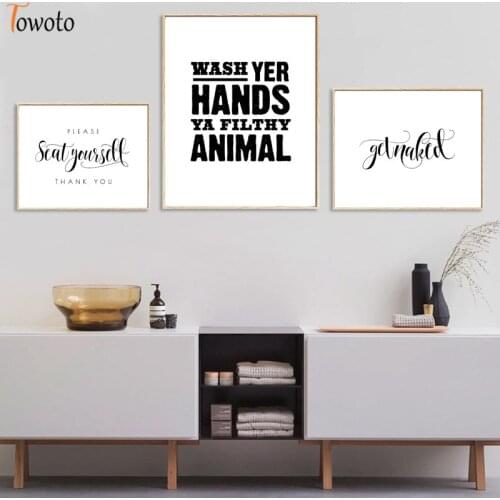 Toilet Rulers Print Modern Canvas Painting Picture Funny Quote Poster Nordic Bathroom Sign Wall Art Minimal Posters and Prints