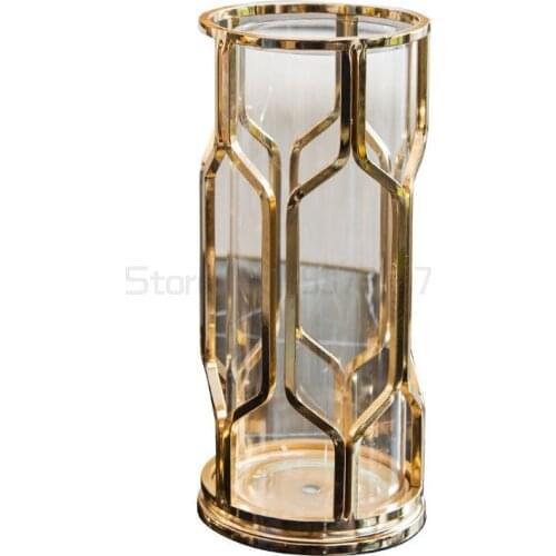 Glass vase flower art decoration living room flower arrangement dry flower TV cabinet porch table decoration