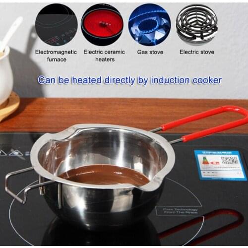 Stainless Steel Universal Boiler Insert Chocolate Fondant Caramel Melt Bowl Butter Pot Pan Baking Cheese Heating STTA889