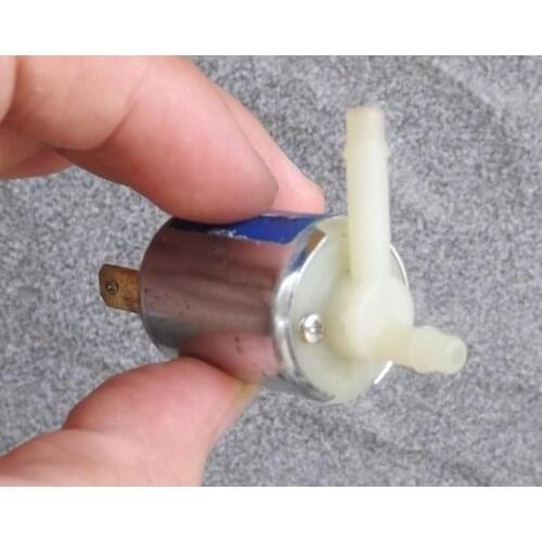 100pcs/lot, 105mA 12V DC small plastic Solenoid Valve for Gas Water Air N/C normally closed