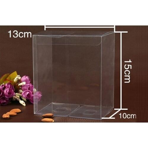 30pcs 10*13*15cm clear plastic pvc box packing boxes for gifts/chocolate/candy/cosmetic/cake/crafts square transparent pvc Box