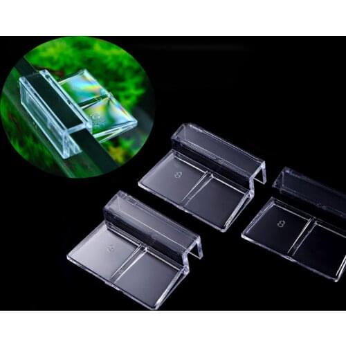 4pcs Fish Tank Stand Clamp Acrylic Aquarium Cover Holder Plate Support Holder Bracket Clamp Stand Aquarium Supply 6/8/10/12mm
