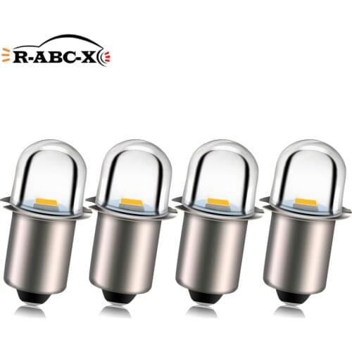 4Pcs E10 P13.5S PR2 Socket 2835SMD Flood Bicycle LED 3V 6V 12V Replace Torch Headlight Waterproof Mini Head Lamp Flashlight Bulb