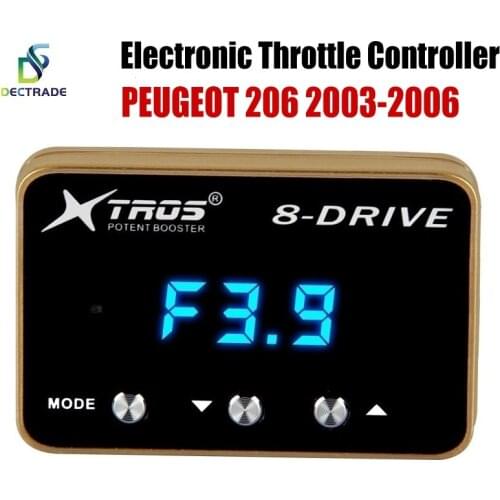 Dectrade Car Electronic Throttle Controller Racing Accelerator Potent Booster For Peugeot 206 2003-2006 Tuning Parts 8 Drive