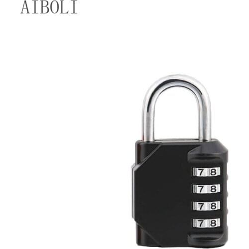 Four-digit Bull Head Combination Padlock European and American Gym Classic Combination Lock