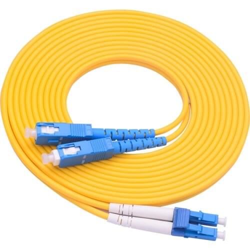 Dual SC to LC Fiber Patch Cord Jumper Cable SM Duplex Single Mode Optic for Network 3FT 10FT 1m 3m 5m 10m 20m 30m 40M 50m