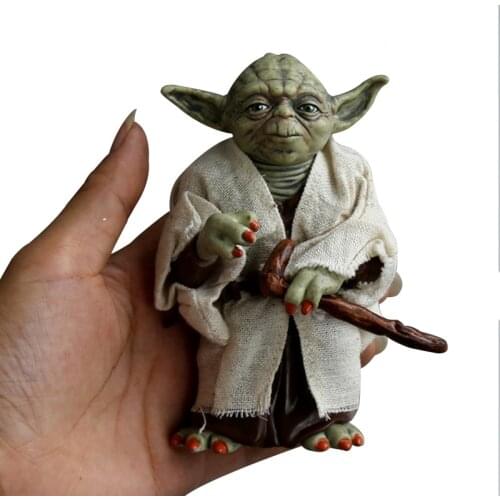 Disney Star Wars 12cm Toy Master Yoda Darth PVC Action Figure Anime Figures Collection Dolls Mini Toy Model for Children Gift