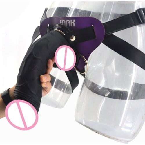 FAAK huge strapon dildo leather strap on silicone realistic penis suction cup sex products for women lesbian masturbate sex shop