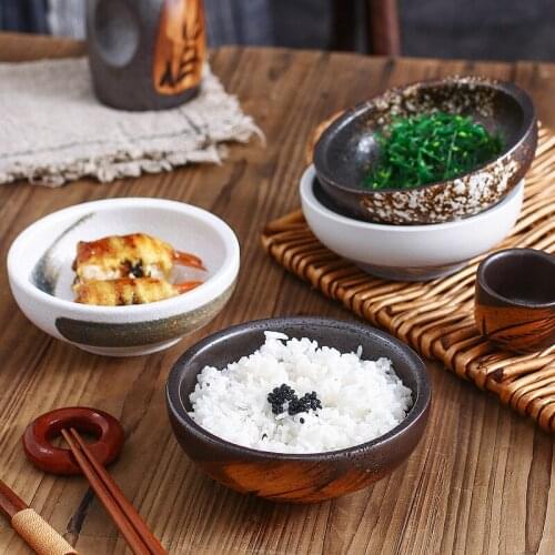 Ceramic Japanese Ramen Noodle Soup Bowl Dishware Ramen Bowl Set with Matching Spoon and Chopsticks，Bamboo Hat Bowels